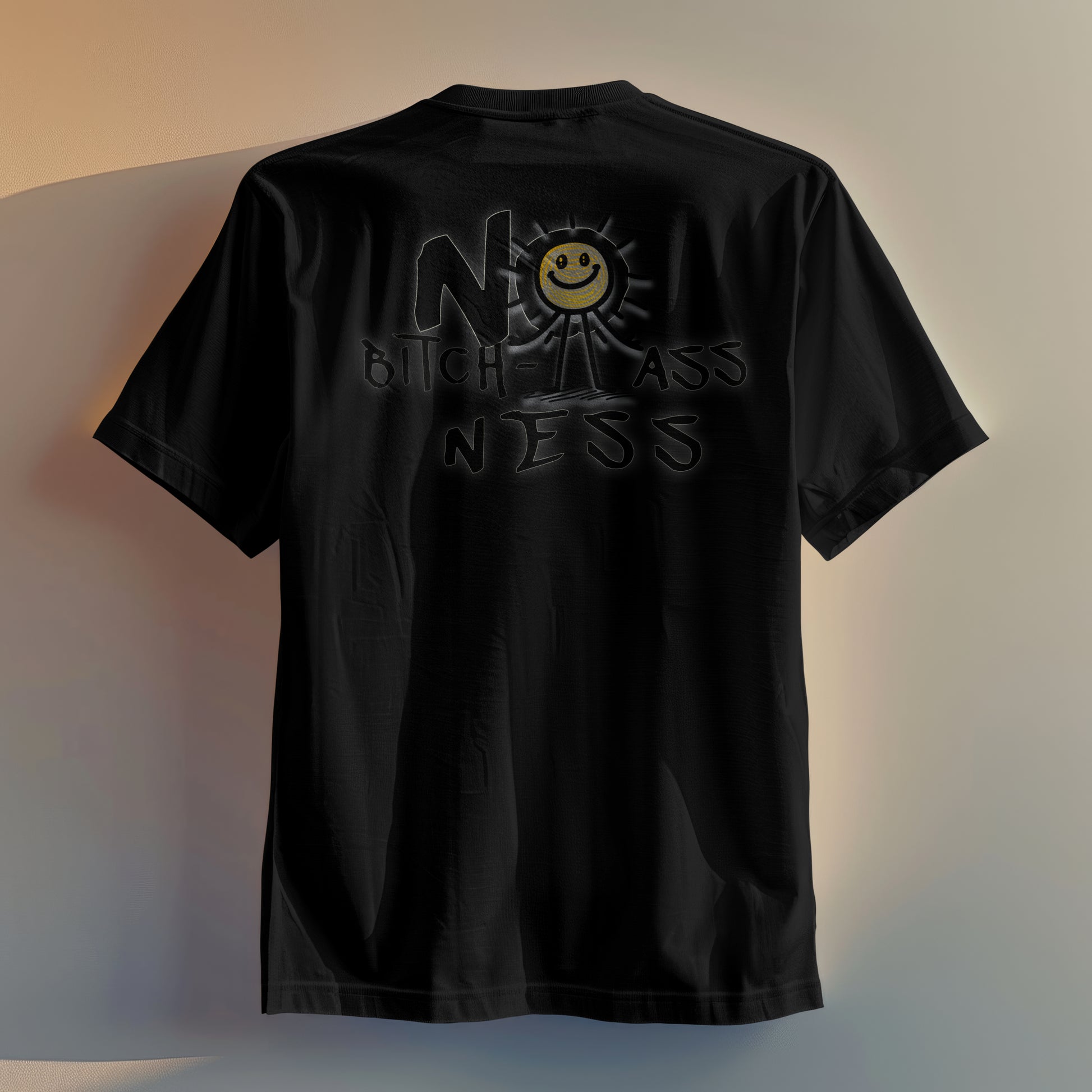Unisex Short Sleeve No Bi*** - A**ness smiley face