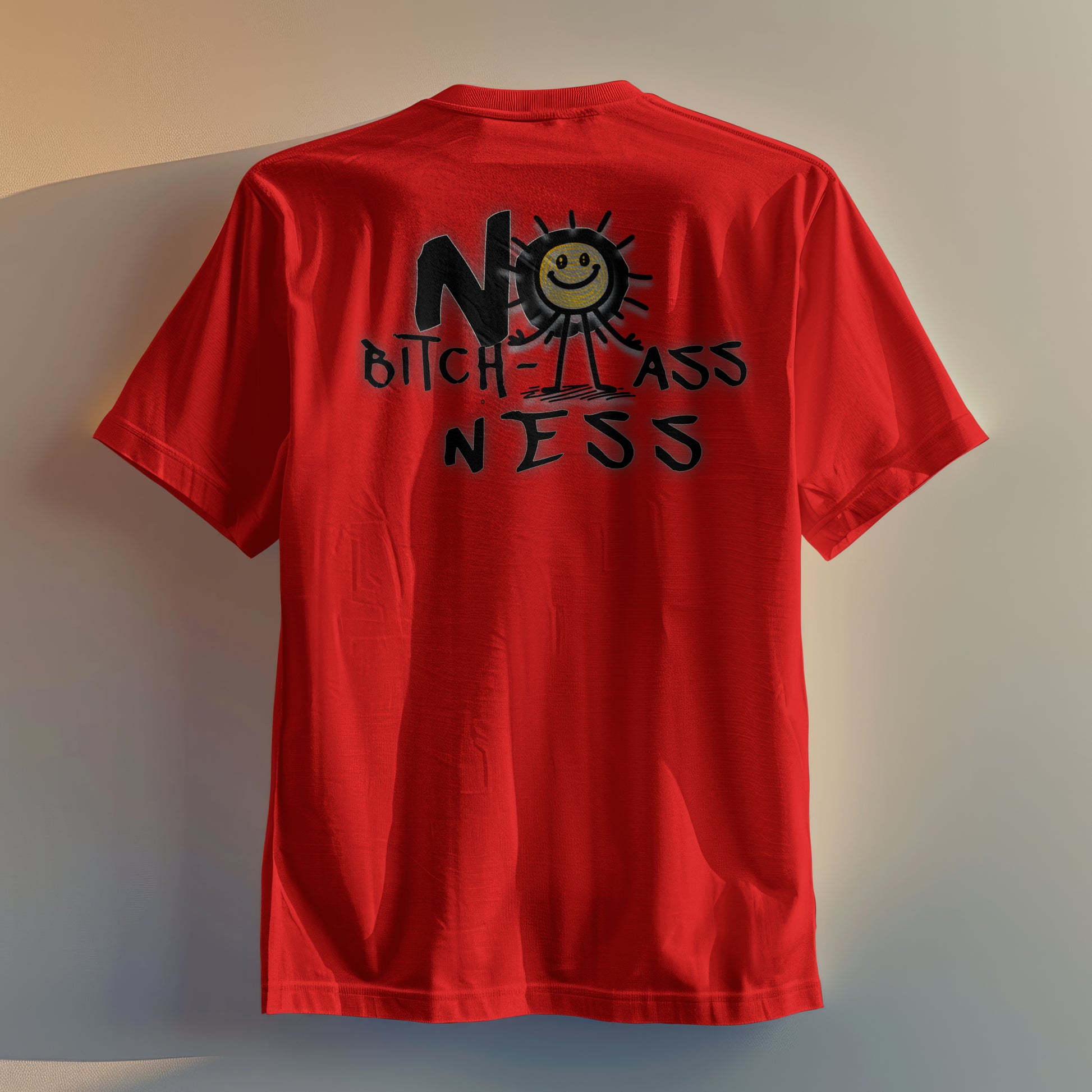 Unisex Short Sleeve No Bi*** - A**ness smiley face