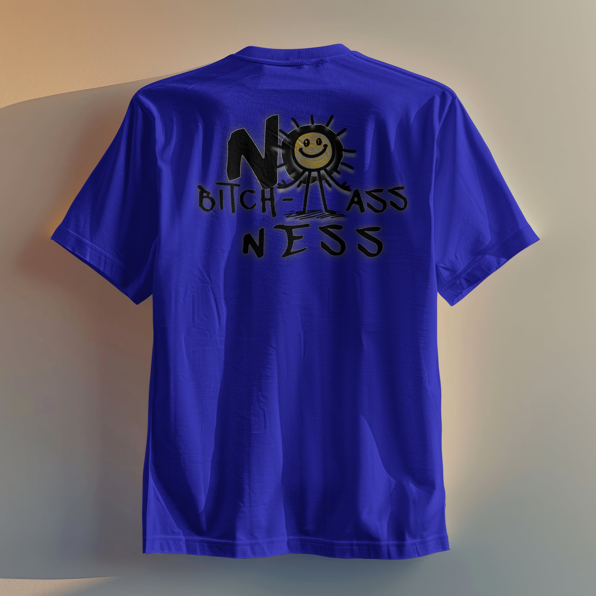 Unisex Short Sleeve No Bi*** - A**ness smiley face
